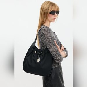 Gucci Nylon Drawstring Shoulder Bag in VGUC